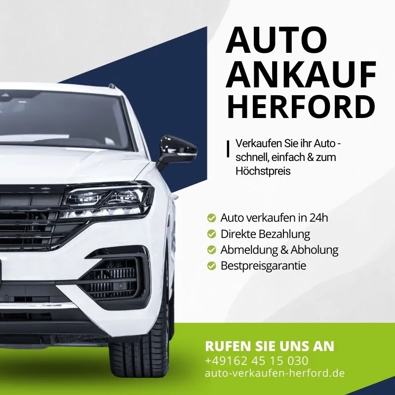 Autoankauf Herford | Verkaufen Sie ihr Auto schnell, einfach & zum Höchstpreis